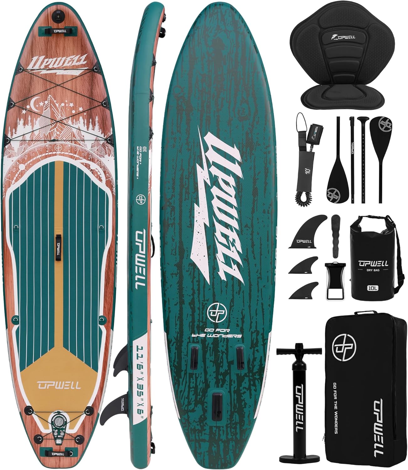 Stand Up Paddle Leash - Papan Dayung Tiup (SUP) 10'6