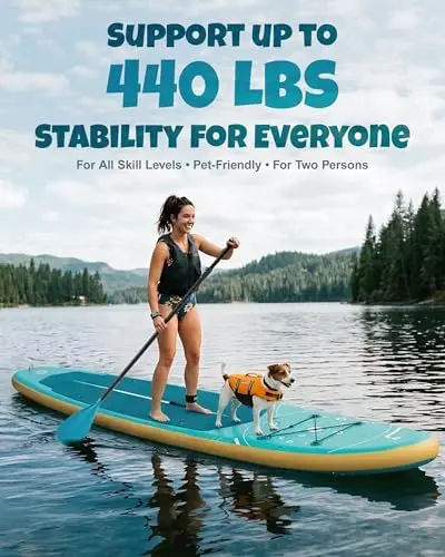 Papan Dayung Tiup Ekstra Lebar - Stand Up Paddle Leash ulasan dan harga